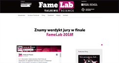 Desktop Screenshot of famelab.org.pl